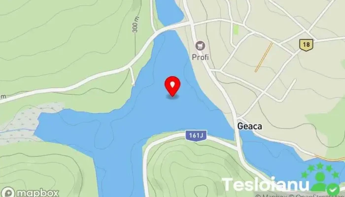 hartă a Lacul Geaca I Lac în 