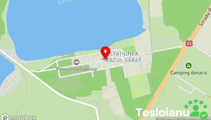 hartă a Lacul sarat Bar în Brăila