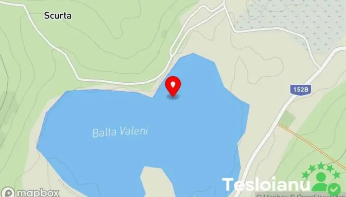 hartă a Lacul Valeni Lac în 
