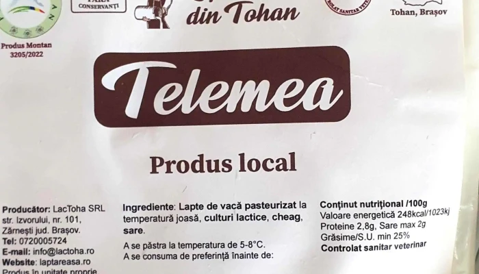 Laptareasa Din Tohan   Atelier Artizanal De Lactate Adresă - Zărnești