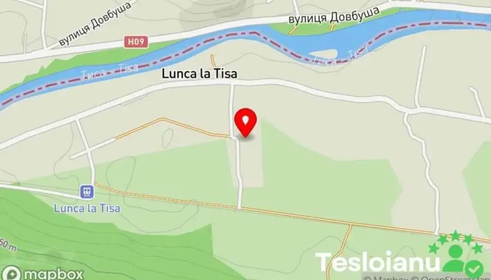 hartă a Lunca la Tisa  în Lunca la Tisa
