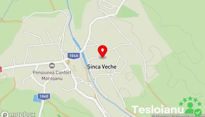 hartă a Mănăstirea de la Sinca Destinație religioasă în Șinca Veche