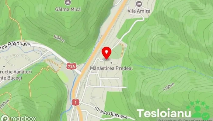 hartă a Mănăstirea Predeal Mănăstire în Predeal
