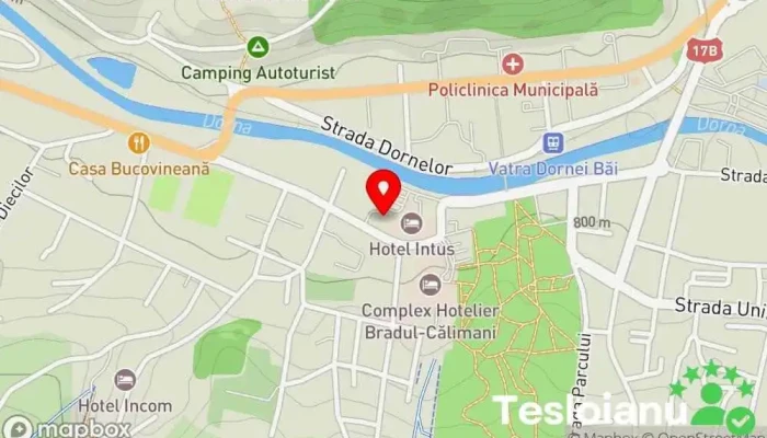 hartă a Mestecanis Cafenea în Vatra Dornei