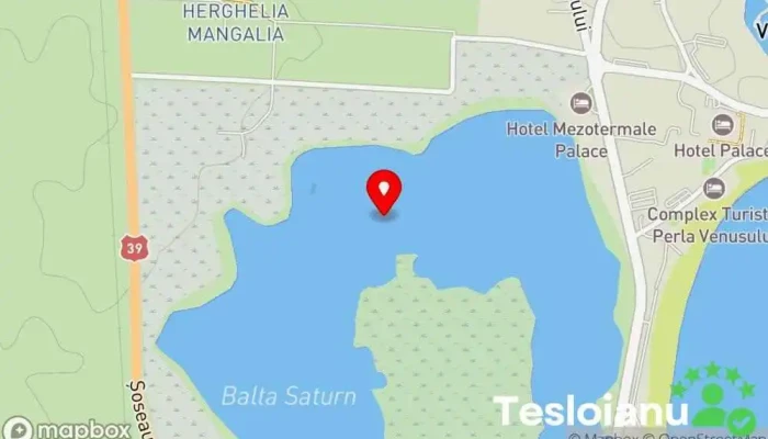hartă a Mlaştina Hergheliei Rezervație naturală în 