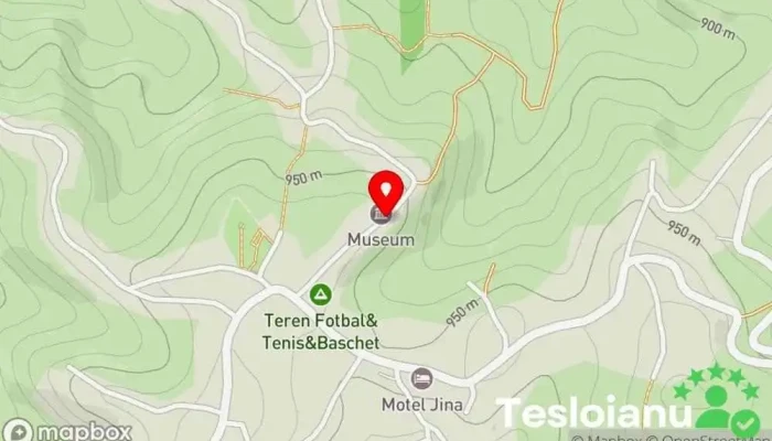 hartă a Muzeul Pastoral Jina Muzeu, Atracție turistică în Jina