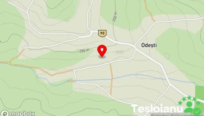 hartă a Odeşti  în Odeşti