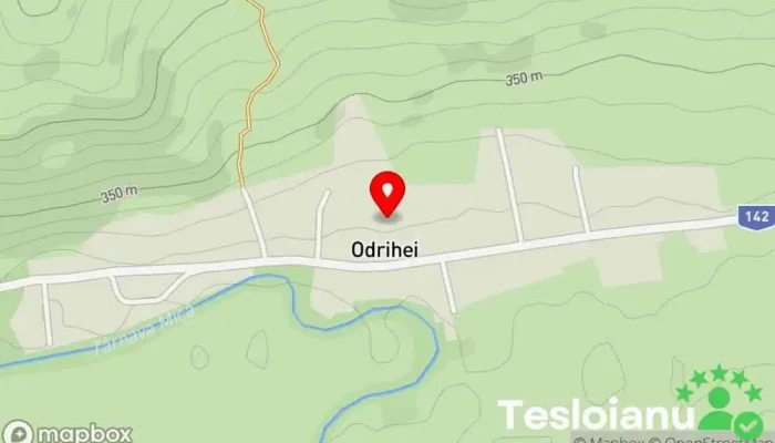 hartă a Odrihei  în Odrihei