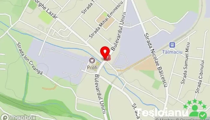 hartă a Orașul Tălmaciu  în 