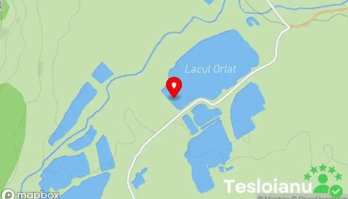 hartă a Orlat Lake Lac de pescuit în Sibiu
