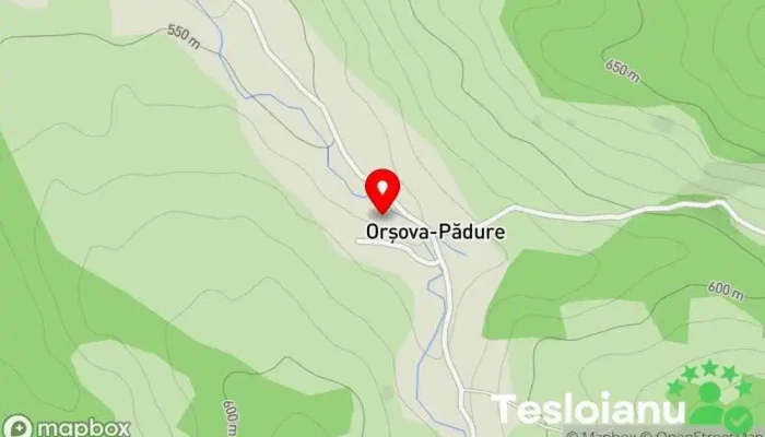 hartă a Orşova-Pădure  în Orşova-Pădure