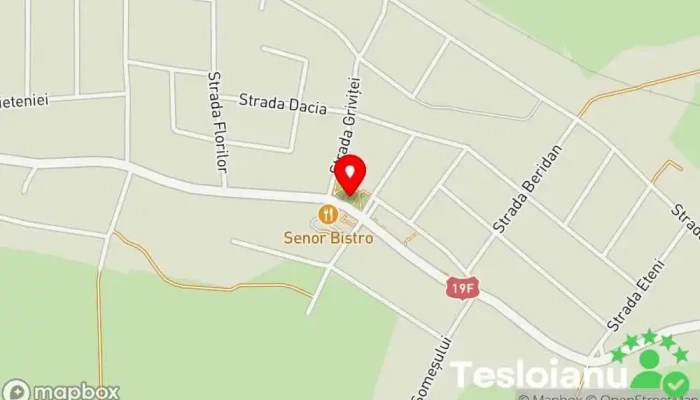 hartă a Parcul central Odoreu Parc în Odoreu