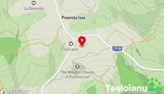 hartă a Pensiunea Casa Iulia Pensiune în Poienile Izei