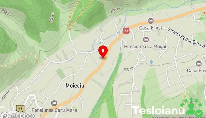 hartă a Pensiunea Casa Luțea Moeciu Bed & Breakfast în Moieciu de Jos