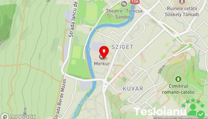 hartă a Péter Kulcsmásoló Servicii de duplicare chei, Magazin de trofee în Odorheiu Secuiesc