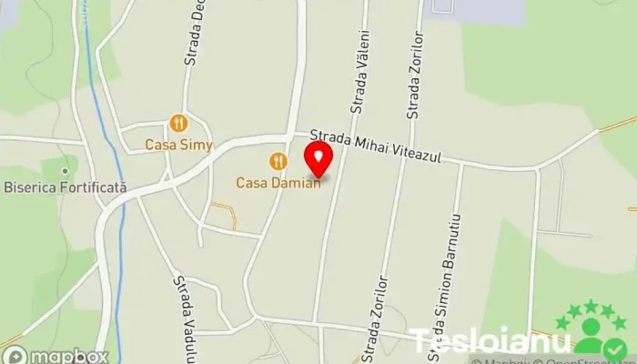 hartă a Petrești  în Petrești