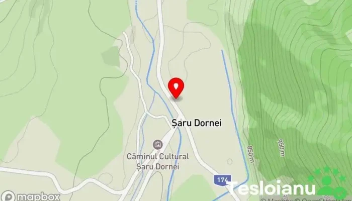 hartă a Piese auto Atelier de reparații auto în Șaru Dornei