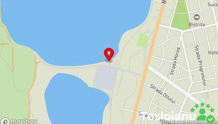 hartă a Plaja Lac Techirghiol Pavilion pe plajă în Eforie Sud