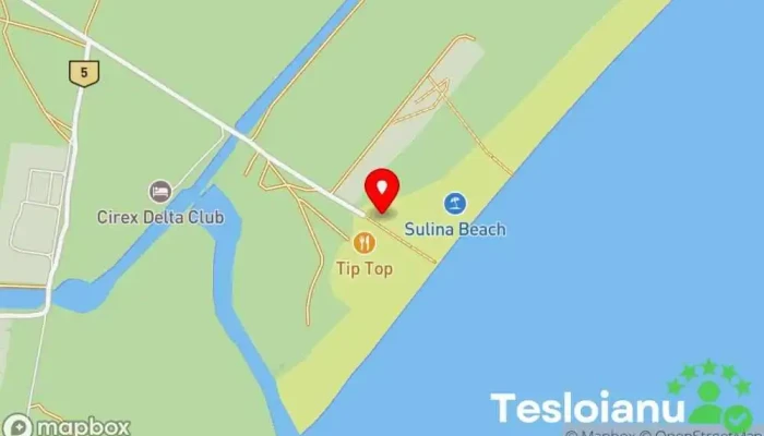 hartă a Plaja Sulina Servicii de transport în Sulina