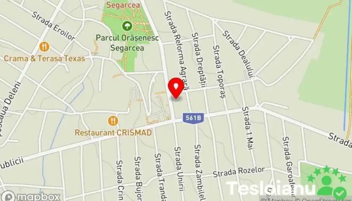 hartă a Poliția Orașului Segarcea Secție de poliție în Segarcea