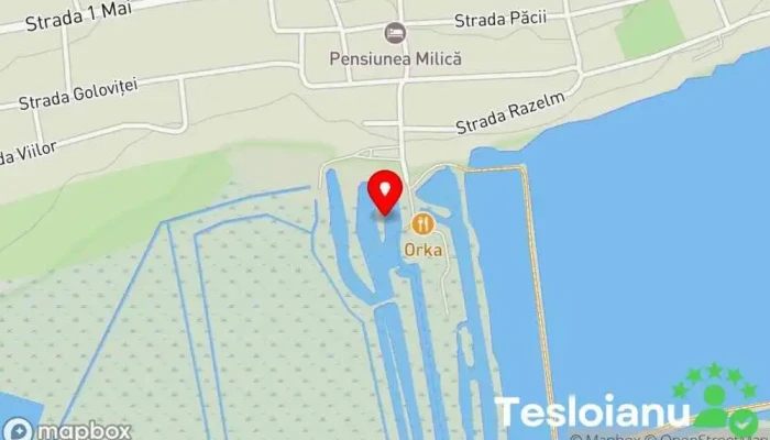hartă a Portul Turistic din Jurilovca Port fluvial în Jurilovca