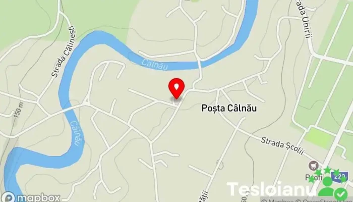 hartă a POTÂRNICHE PETRE  în Poșta Câlnău