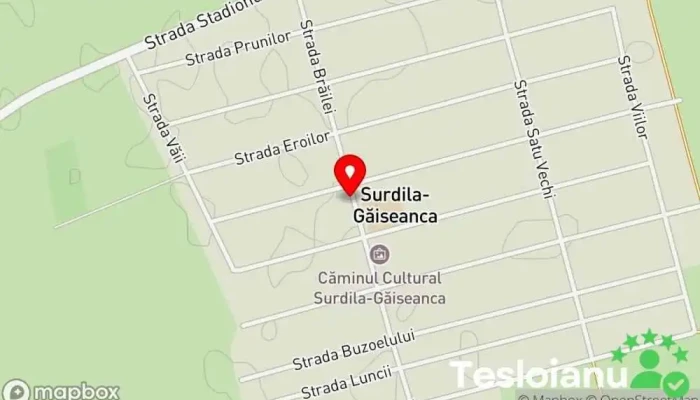 hartă a Primăria Comunei Surdila-Găiseanca Primărie în Surdila-Găiseanca