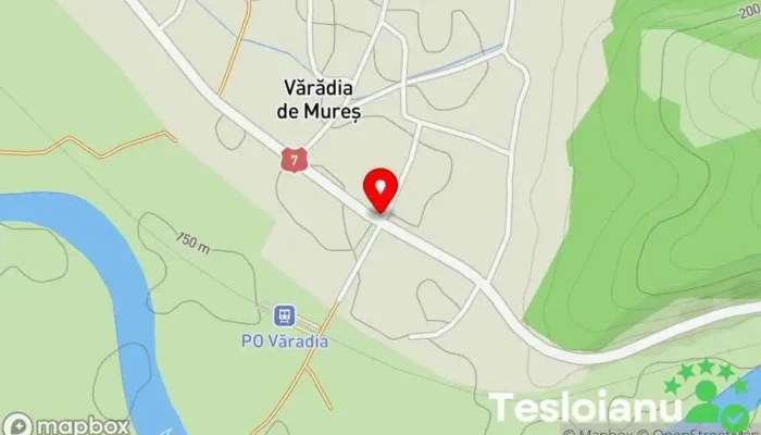 hartă a Primăria Vărădia de Mureș Primărie în Vărădia de Mureș