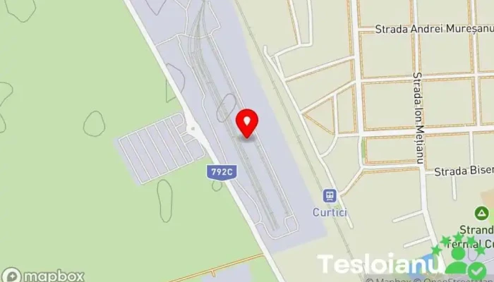 hartă a Railport Arad Terminal de containere, Servicii de transport în Curtici