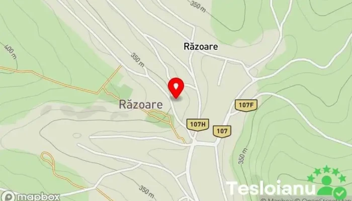 hartă a Răzoare  în Răzoare