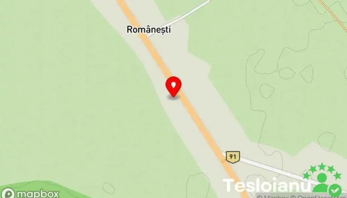 hartă a Românești  în Românești