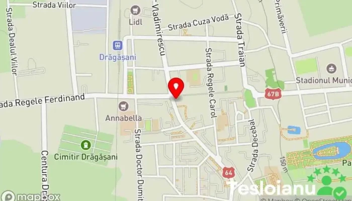 hartă a Rusidava Hotel în Drăgășani