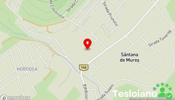 hartă a Sântana de Mureș  în Sântana de Mureș