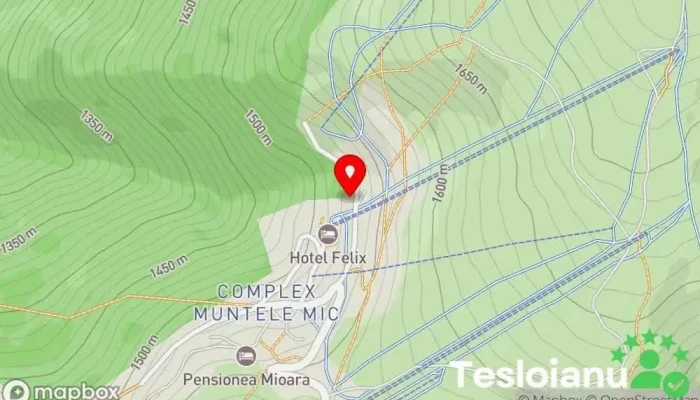 hartă a Schitul Muntele Mic Mănăstire în 