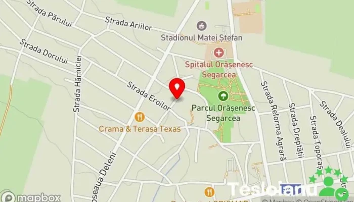 hartă a Segarcea DJ în Segarcea