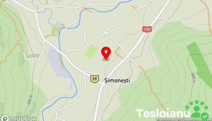 hartă a Șimonești  în Șimonești