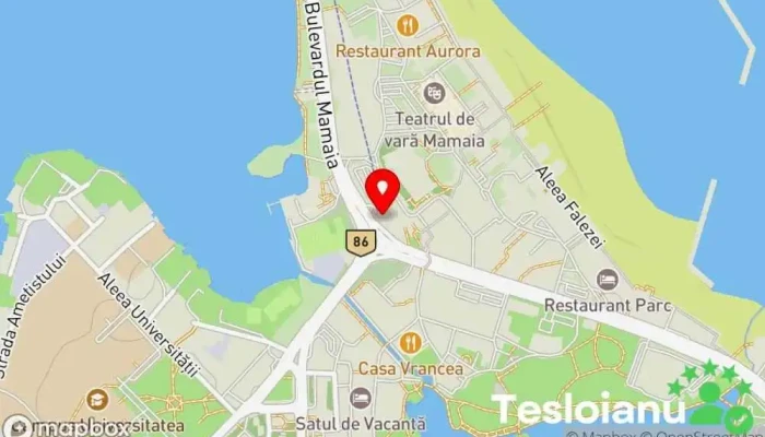 hartă a Stație Telegondolă Mamaia Servicii de transport în Constanța