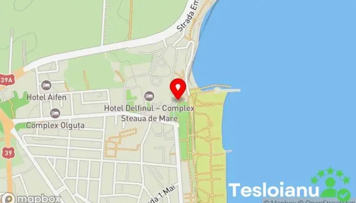 hartă a Steaua de Mare - Eforie Resort - Hotelurile Delfinul & Meduza Hotel, Cazare, Restaurant, Spa, Piscină în Eforie Nord