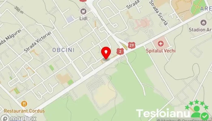 hartă a Tehno Dinamic Magazin de piese auto în Suceava