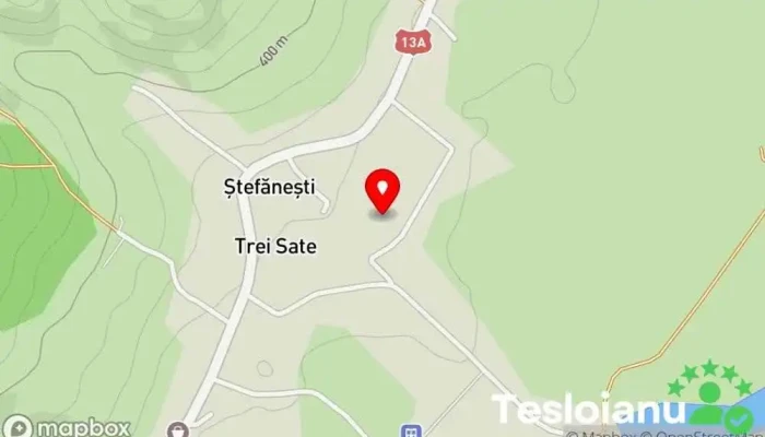 hartă a Trei Sate  în Trei Sate