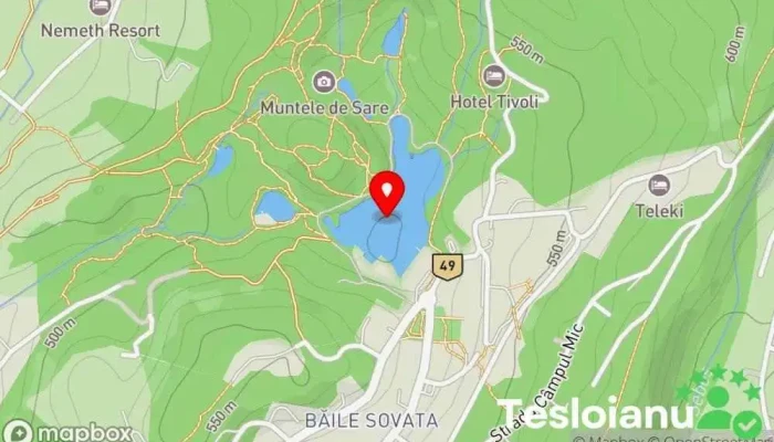 hartă a Ursu Lac în Sovata