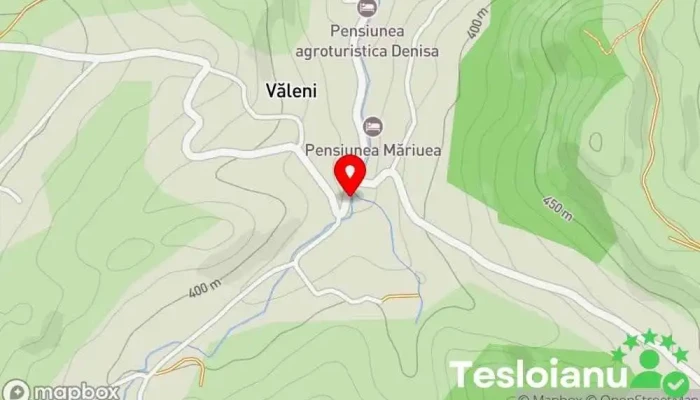 hartă a Văleni  în Văleni
