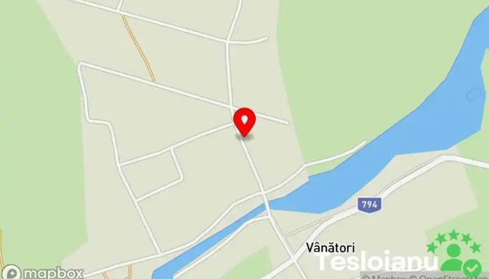 hartă a Vânători  în Vânători