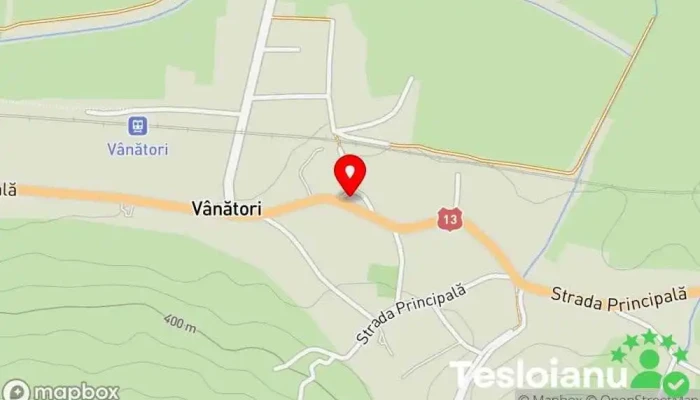 hartă a Vânători  în Vânători
