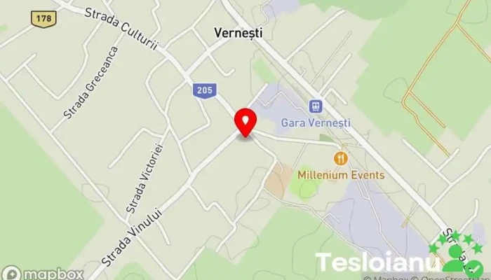 hartă a Vernești  în Vernești