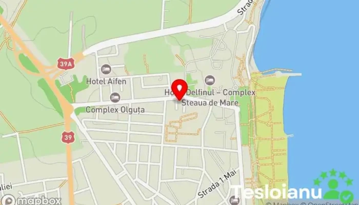 hartă a Vila Steaua Eforie Nord Bed & Breakfast în Eforie Nord