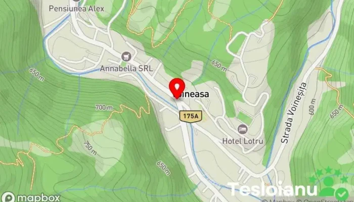 hartă a Voineasa  în Voineasa