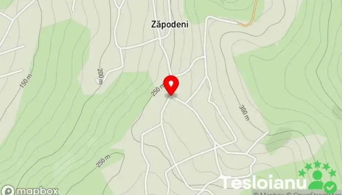 hartă a Zăpodeni  în Zăpodeni