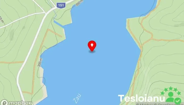 hartă a Zau Lac în 