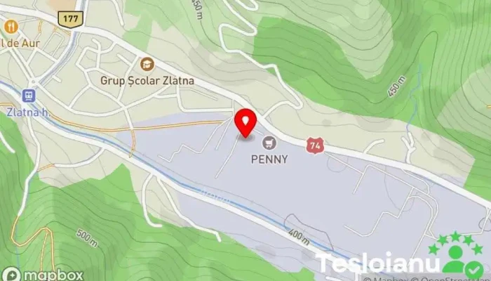 hartă a Zlatna  în Zlatna